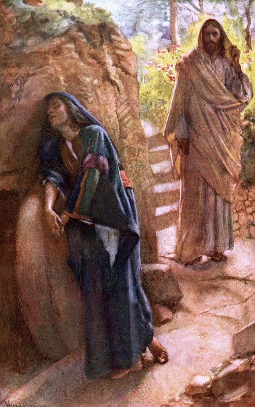 Marie-Madeleine au sépulcre - Harold Copping