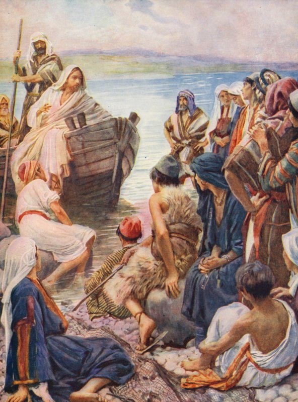 Nouveau Testament : Près du lac - Harold Copping