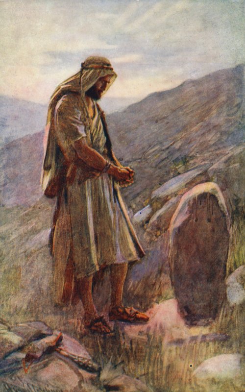 Ancien Testament : Le vœu de Jacob - Harold Copping