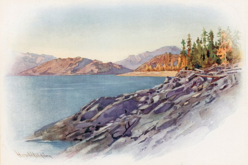 Sur le lac Kootenay - Harold Copping