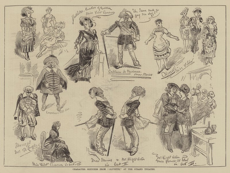 Croquis de personnages d