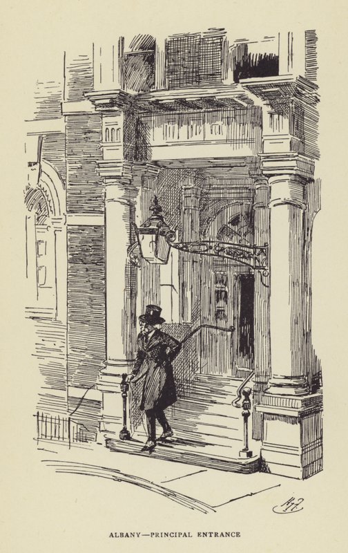 Albany, entrée principale - Harry Furniss