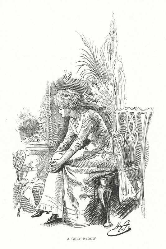 Golf : Une veuve du golf - Harry Furniss