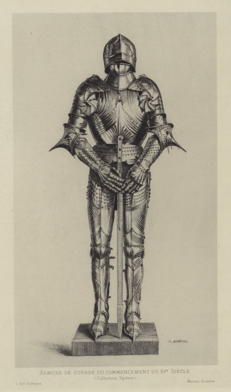 Armure, début du 15ème siècle - Henri Charles Guérard