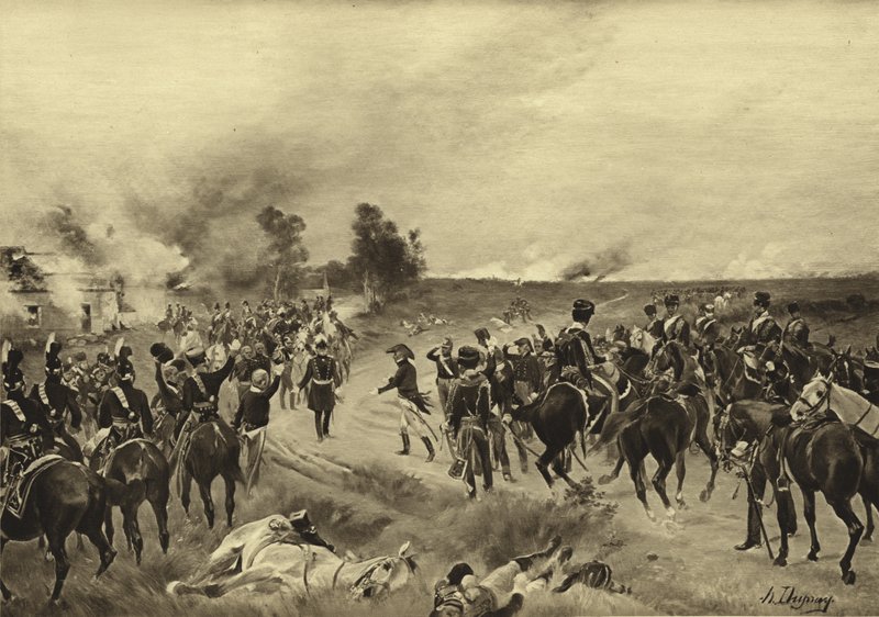 Bataille de Waterloo, 1815 (gravure) - Henri Louis Dupray