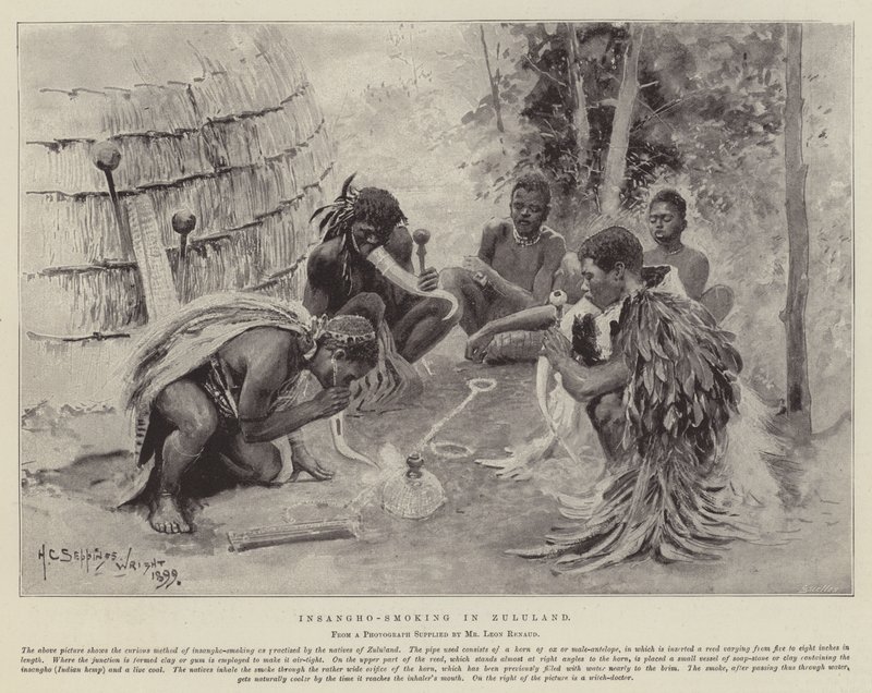 Insangho-Fumer en Zululand - Henry Charles Seppings Wright