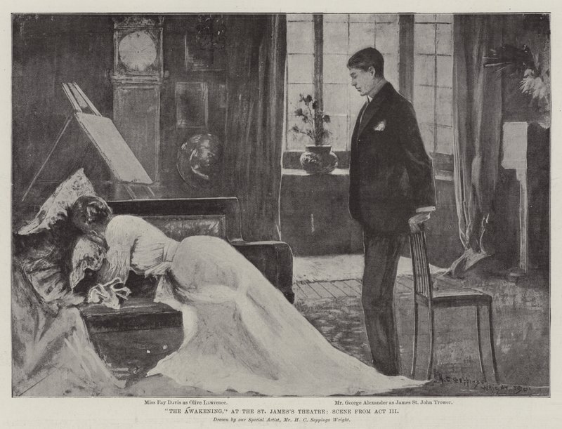 Le Réveil, au théâtre St James, scène de l