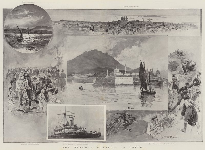 Le conflit renouvelé en Crète - Henry Charles Seppings Wright