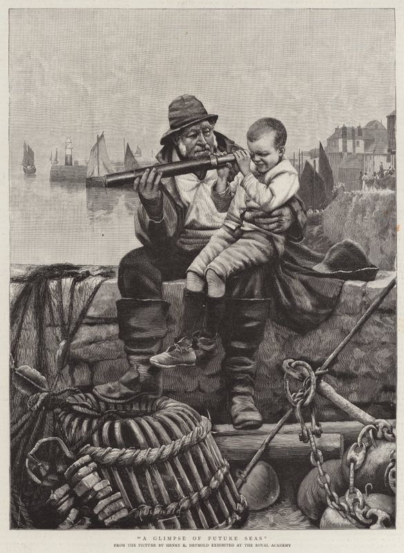 Un aperçu des mers futures - Henry Edward Detmold