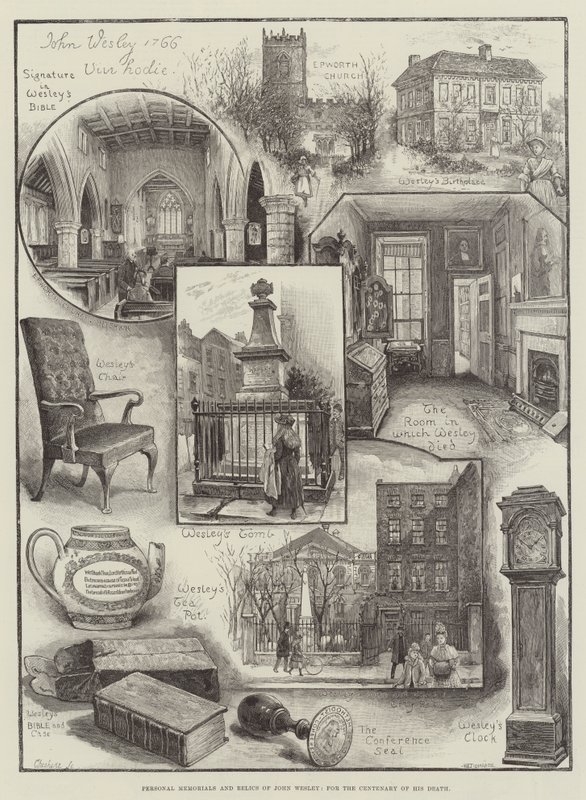 Mémoriaux personnels et reliques de John Wesley, pour le centenaire de sa mort - Henry Edward Tidmarsh