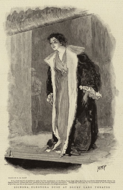 Signora Eleonora Duse au Théâtre Drury Lane - Henry Marriott Paget