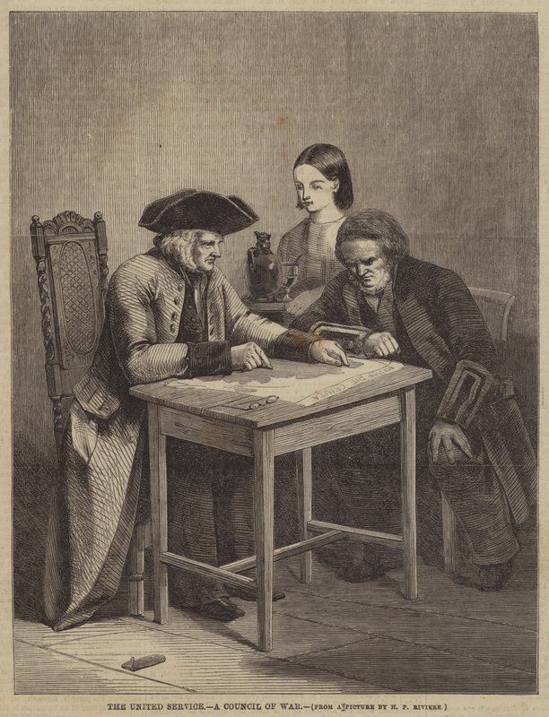 Le service uni, un conseil de guerre - Henry Parsons Riviere