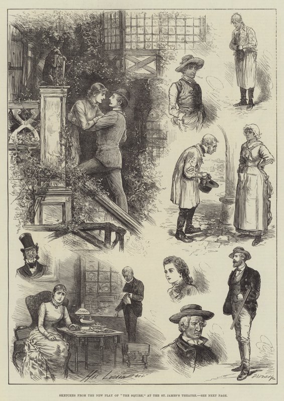 Croquis de la nouvelle pièce The Squire, au St James