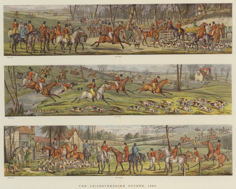 Les Couvertures du Leicestershire, 1820 - Henry Thomas Alken