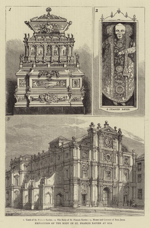 Exposition du corps de Saint François Xavier à Goa - Henry William Brewer