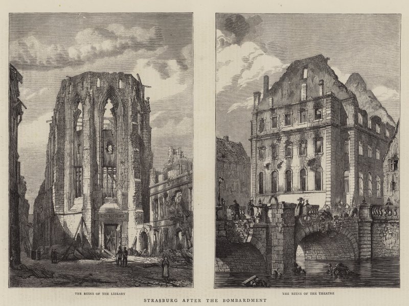 Strasbourg après le bombardement - Henry William Brewer