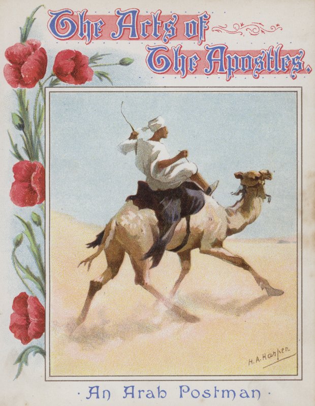 Un facteur arabe (chromolithographie) - Henry Andrew Harper