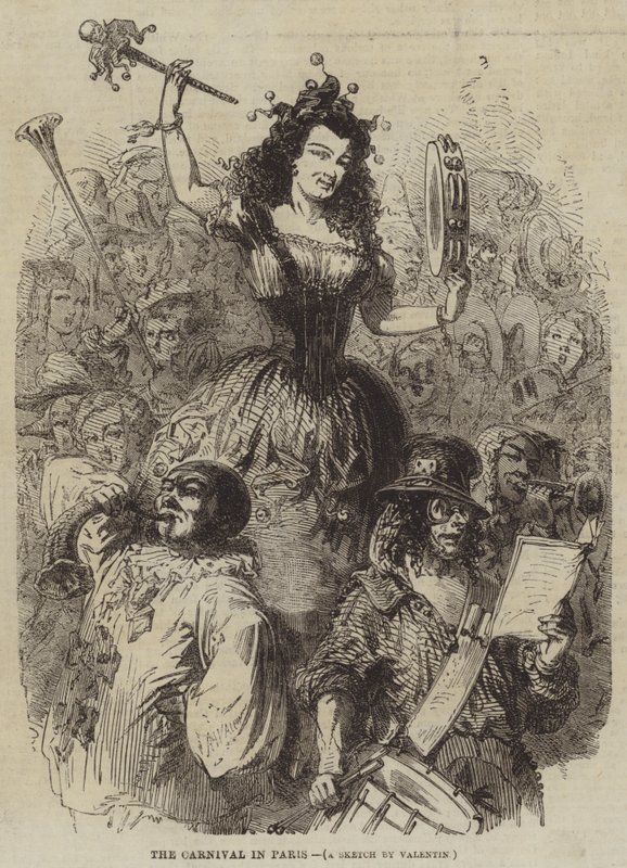 Le carnaval à Paris - Henry Augustin Valentin