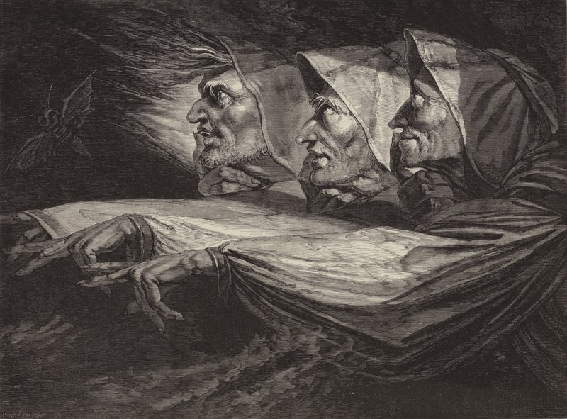 Les sorcières dans Macbeth - Johann Heinrich Füssli