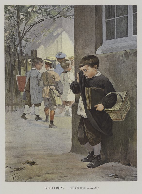 En Retenue - Henry Jules Jean (after) Geoffroy