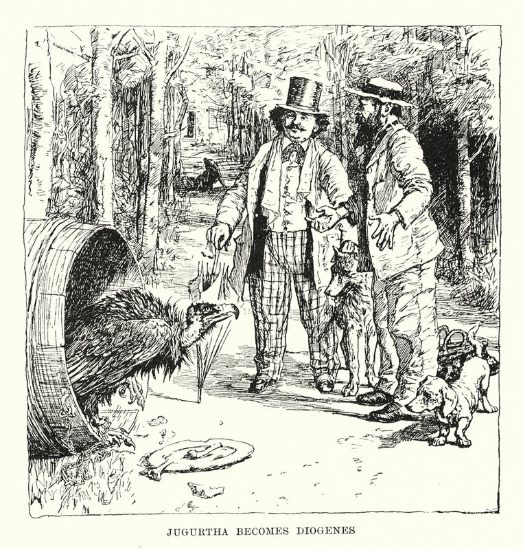 Jugurtha devient Diogène (gravure) - Henry Justice Ford