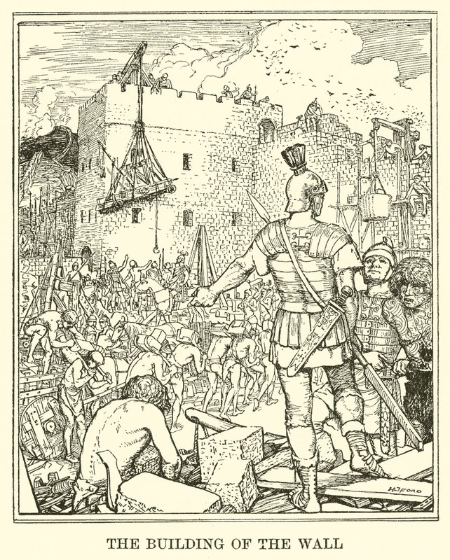 La construction du mur - Henry Justice Ford