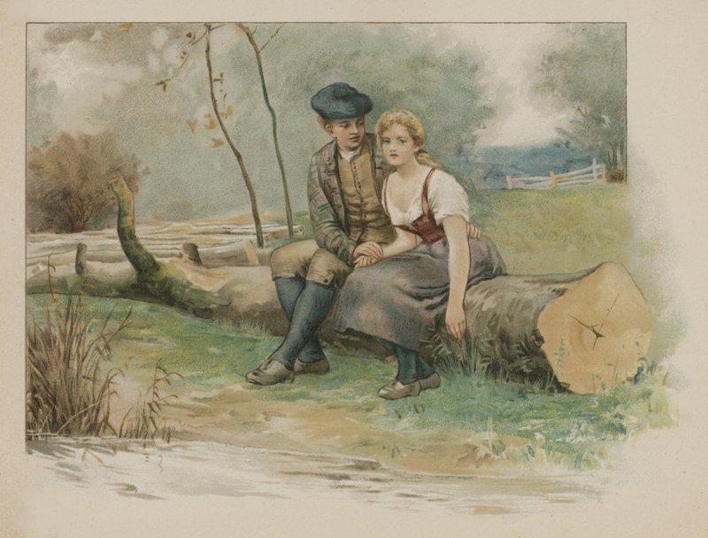 Highland Mary (chromolitho) - Henry Marriott Paget