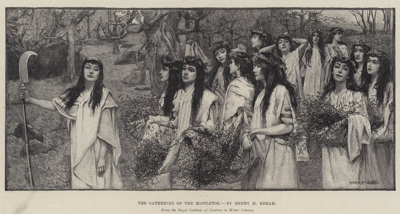 La cueillette du gui - Henry Meynell Rheam