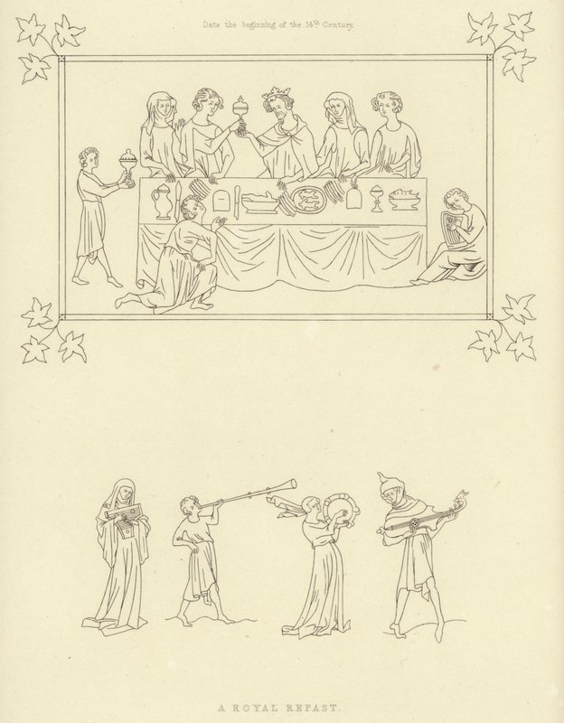 Repas royal, début du 14ème siècle - Henry Shaw