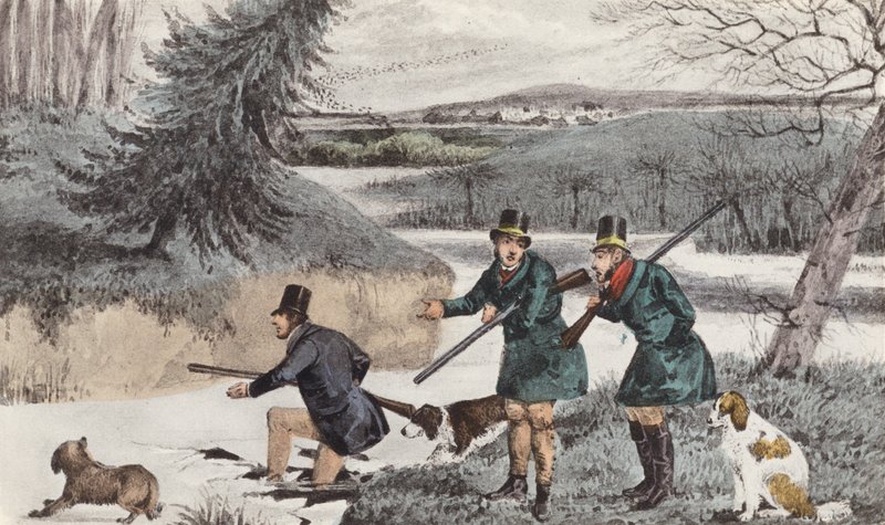 Mytton chassant en hiver - Henry Thomas (after) Alken