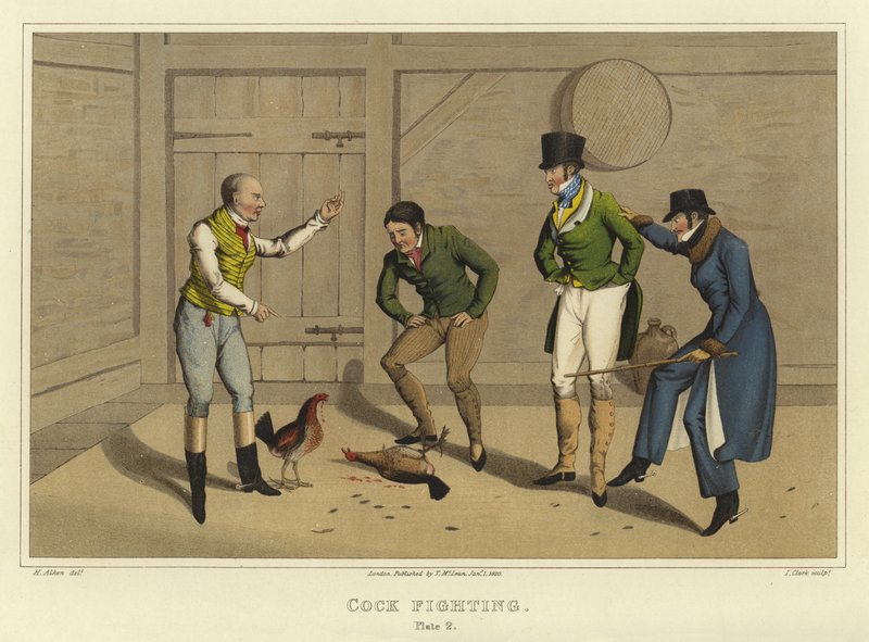 Combat de coqs - Henry Thomas Alken