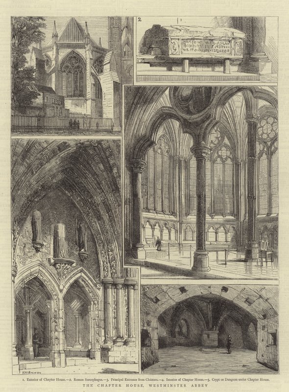 La salle capitulaire, abbaye de Westminster - Henry William Brewer