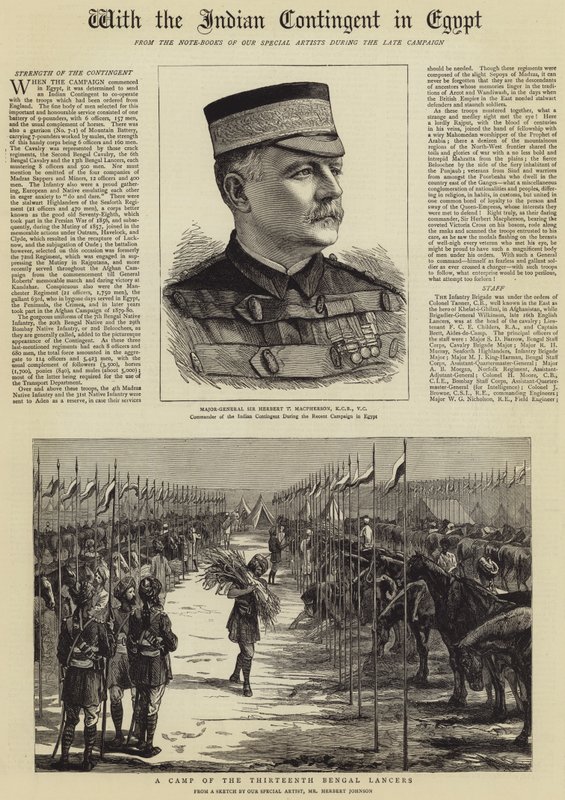 Avec le contingent indien en Égypte - Herbert Johnson