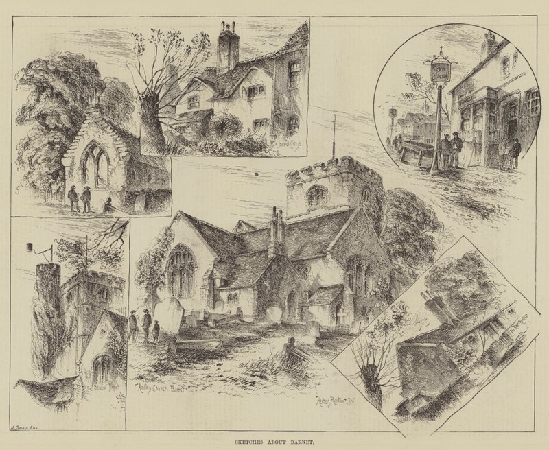Esquisses autour de Barnet - Herbert Railton