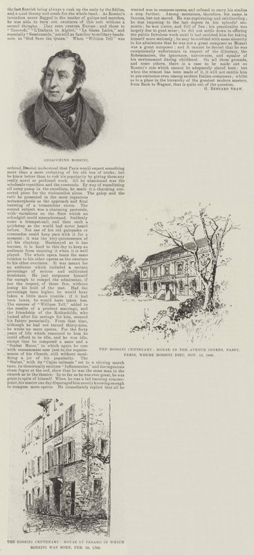 Le centenaire de Rossini - Herbert Railton