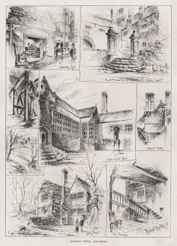 Hoghton Tower, Lancashire - Herbert (after) Railton