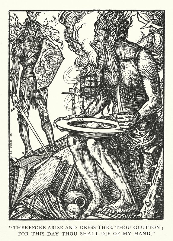 Le Géant de Saint-Michel (gravure) - Herbert Cole