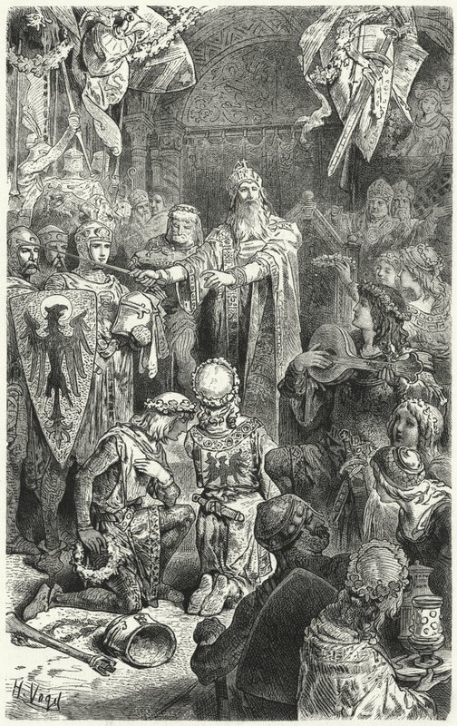 Frédéric Barberousse à un festin à Mayence - Hermann Vogel