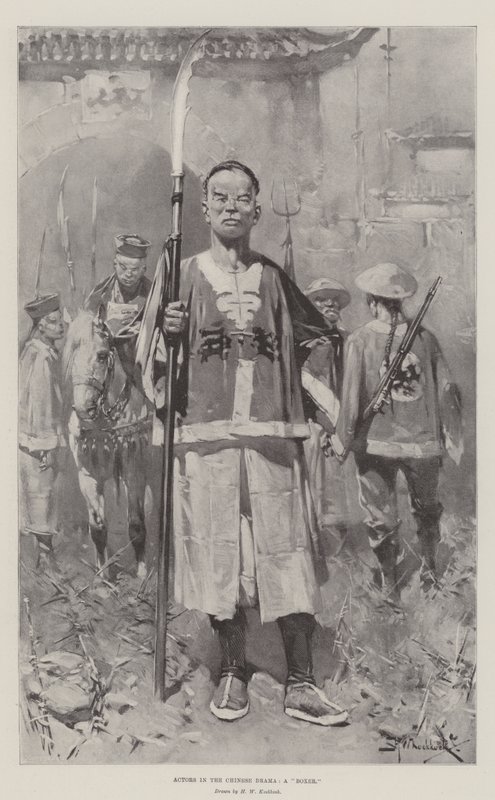 Acteurs dans le drame chinois, un boxeur - Hermanus Willem Koekkoek
