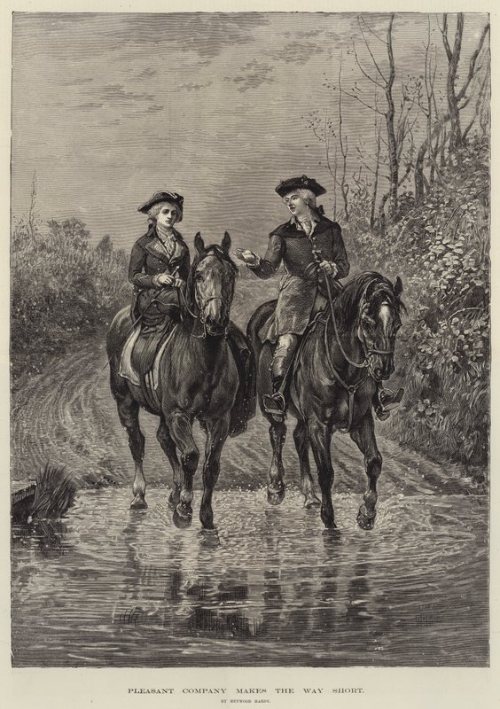 La compagnie agréable rend le chemin court - Heywood Hardy