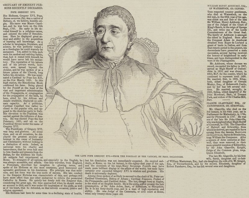 Nécrologie de personnes éminentes récemment décédées - Hippolyte Delaroche