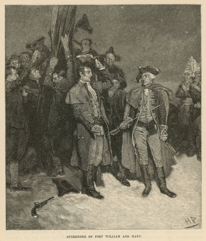 Reddition du Fort William et Mary - Howard Pyle