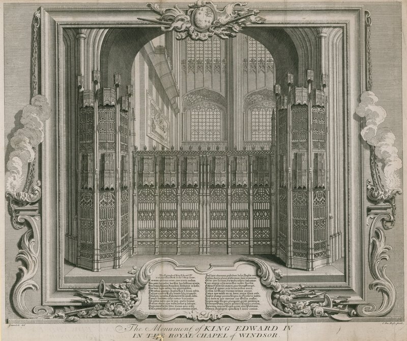 Le monument du roi Édouard IV - Hubert Francois Gravelot