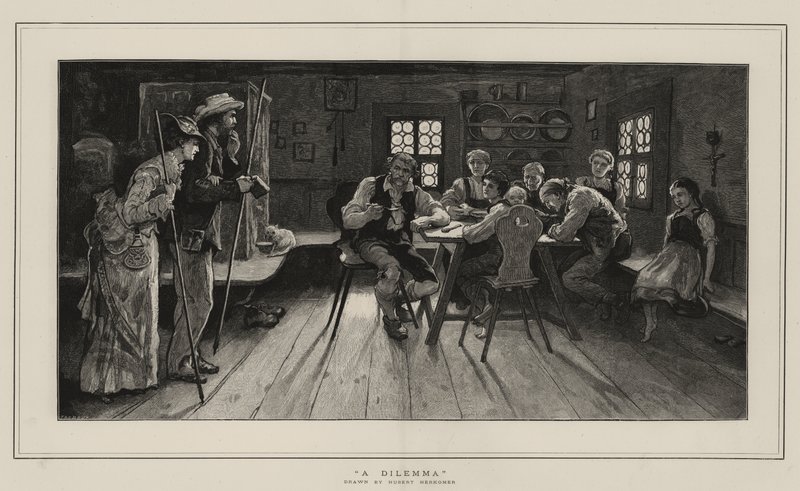 Un Dilemme - Hubert von Herkomer