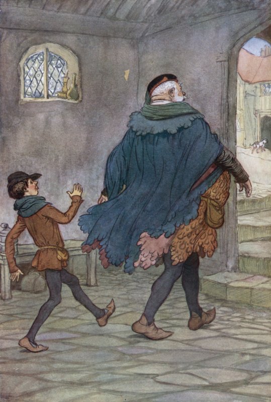 Illustration pour Les Joyeuses Commères de Windsor - Hugh Thomson