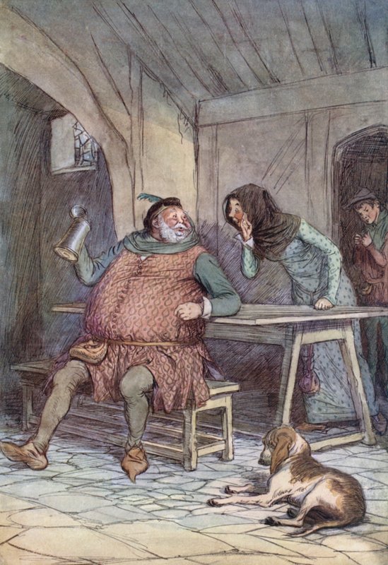 Illustration pour Les Joyeuses Commères de Windsor - Hugh Thomson