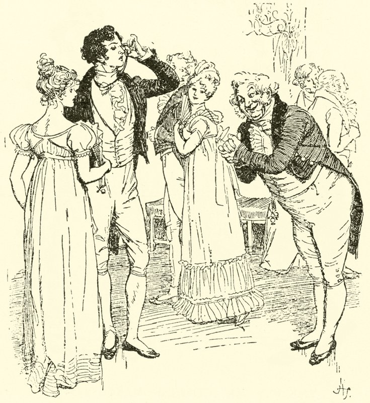Dans la salle de bal à Netherfield - Hugh Thomson
