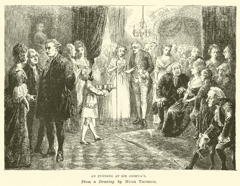 Une soirée chez Sir Joshua - Hugh Thomson