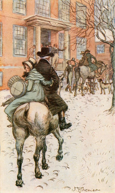 Arrivées à la Maison Rouge - Hugh Thomson