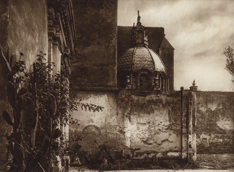 Mexique : Monasterio Churubusco (photo n/b) - Hugo Brehme